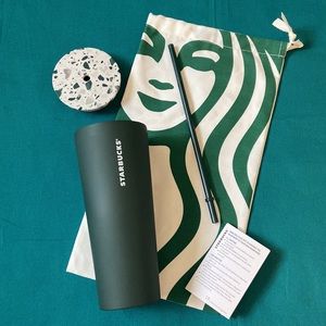 Starbucks Green Terrazzo Stainless Steel